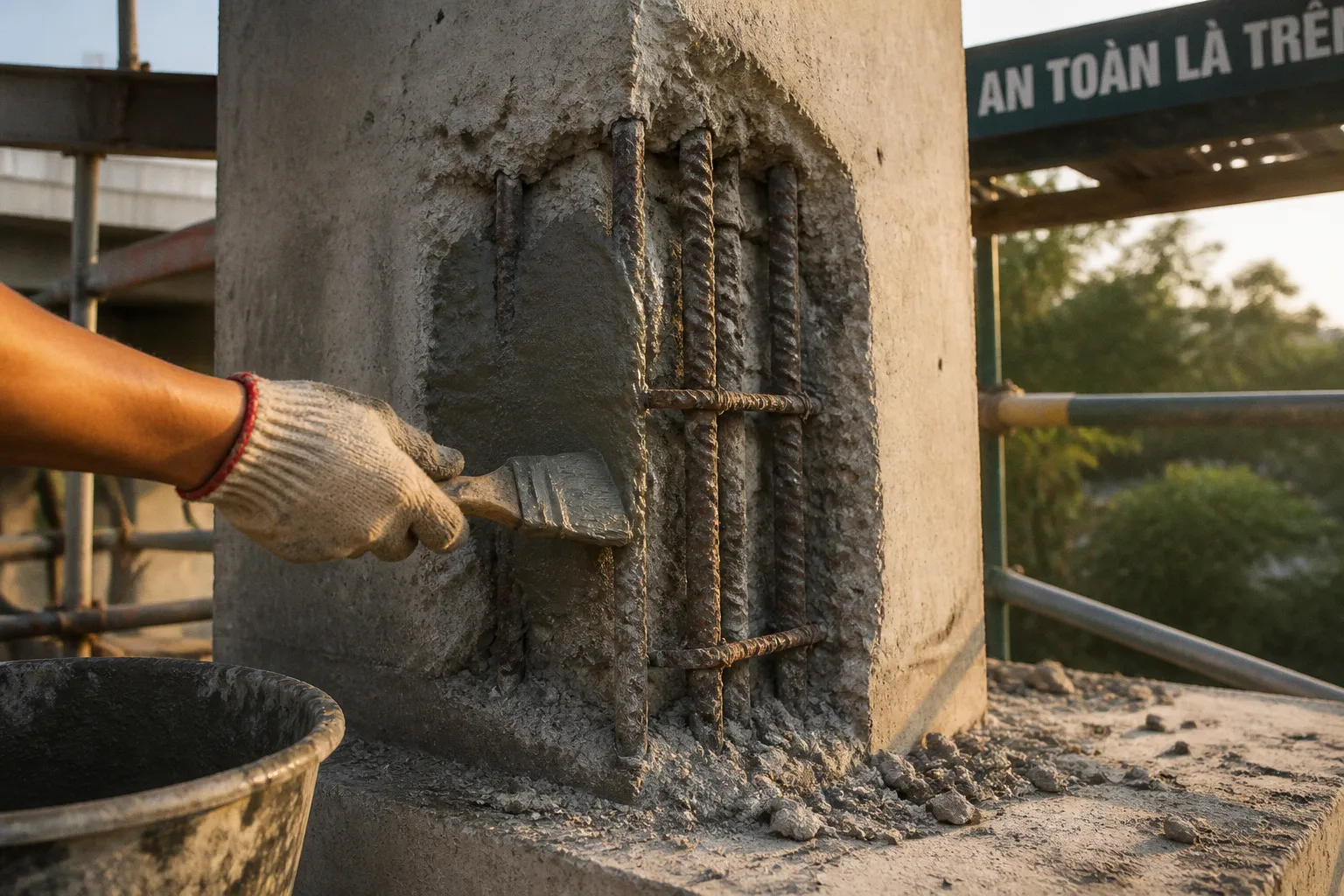 Cốt thép rỉ sét trong bê tông có thể cứu vãn?