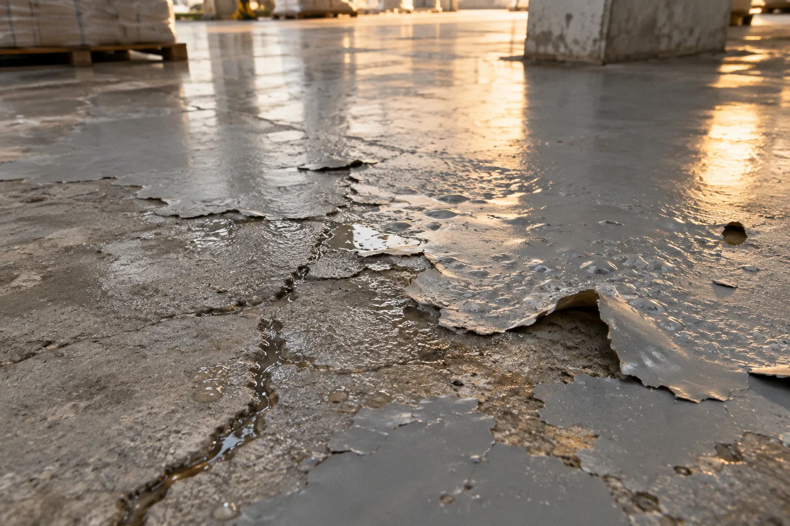 Độ ẩm sàn bê tông: Rủi ro bong tróc khi thi công sơn epoxy