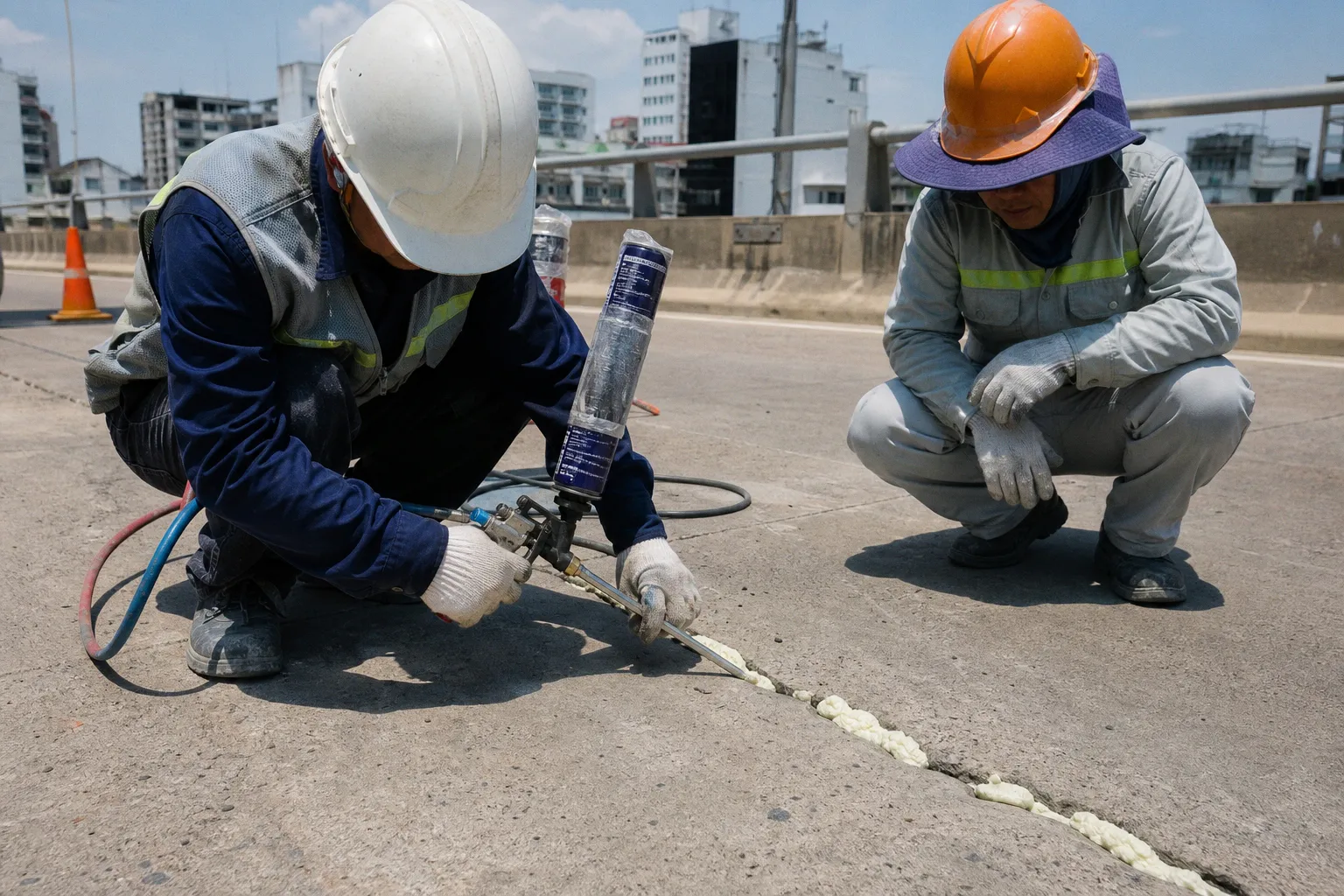 Giải pháp bọt foam mật độ cao mới từ DAP cho khe nứt bê tông