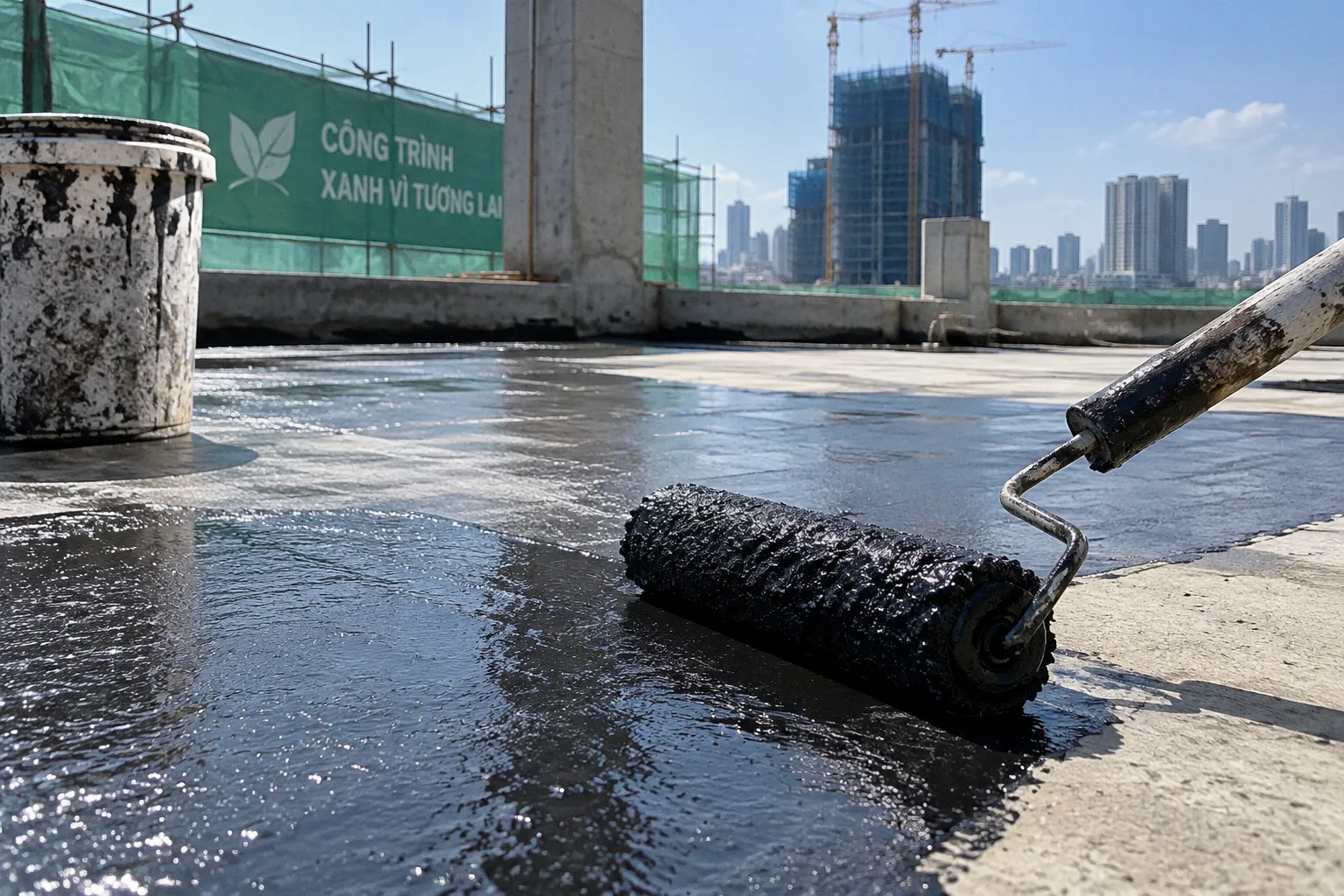 Phát triển vật liệu xanh và giải pháp chống thấm công trình trong kỷ nguyên Net Zero
