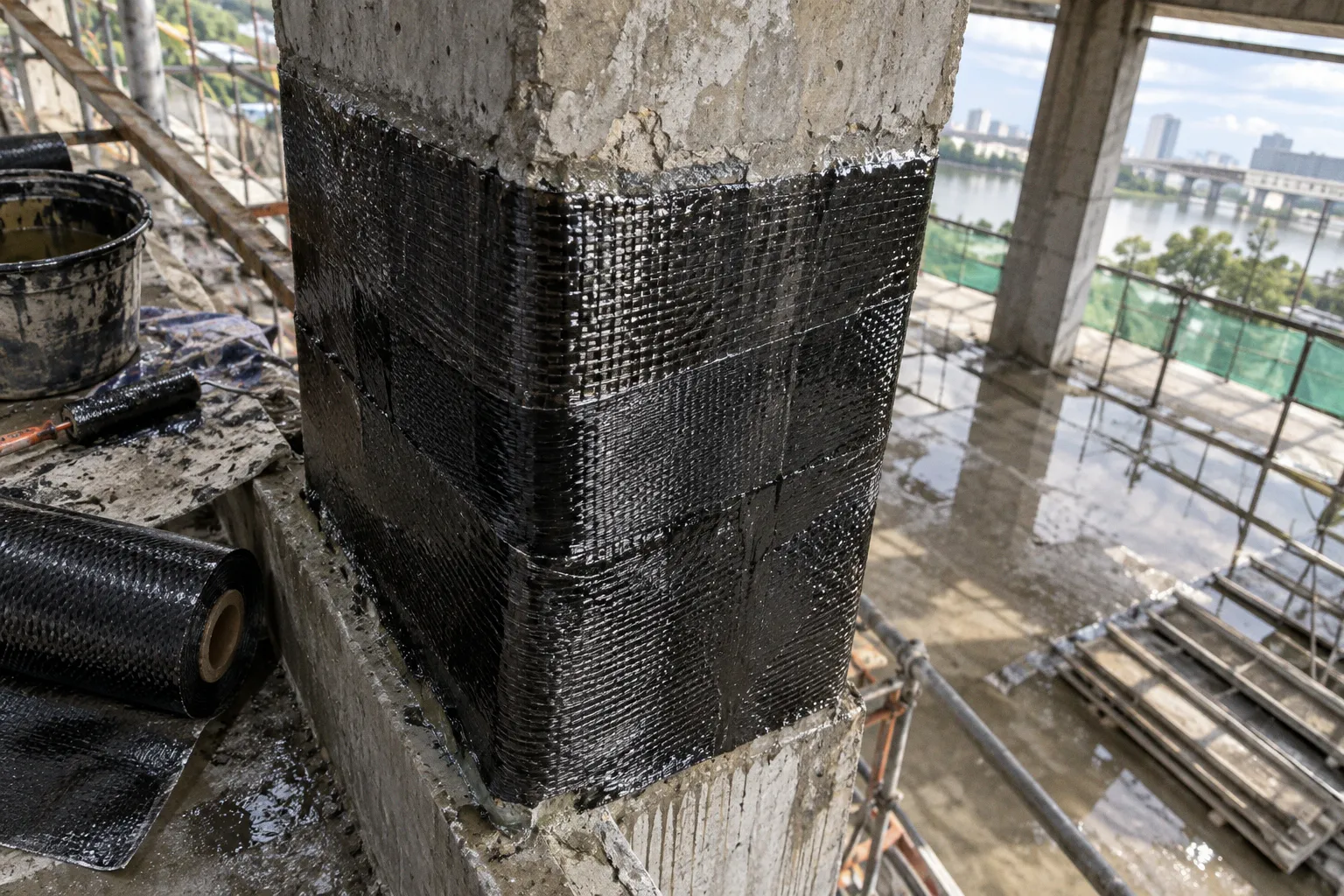 Sợi carbon gia cường kết cấu: Bước tiến mới trong sửa chữa